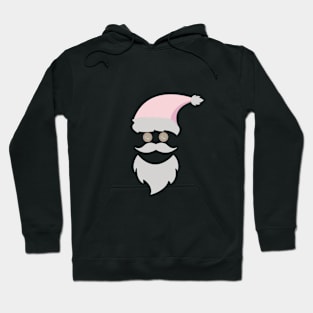 Santa with Dog Eyes Hoodie